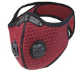 Kids Mesh Sports Mask with 5-Layer Carbon Activated Filter - Red