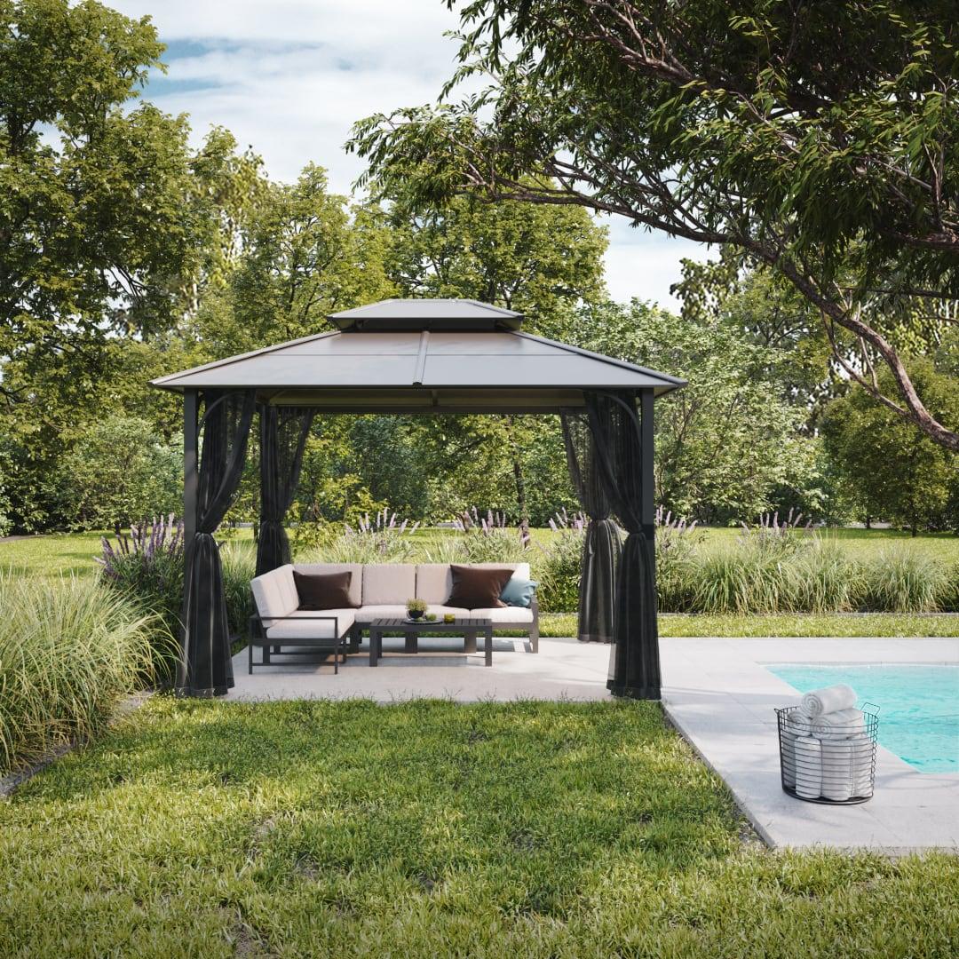 KALDI Steel Gazebo - 307cm x 366cm