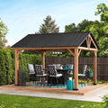 TÖDI Cedar Wood Gazebo - 336cm x 400cm