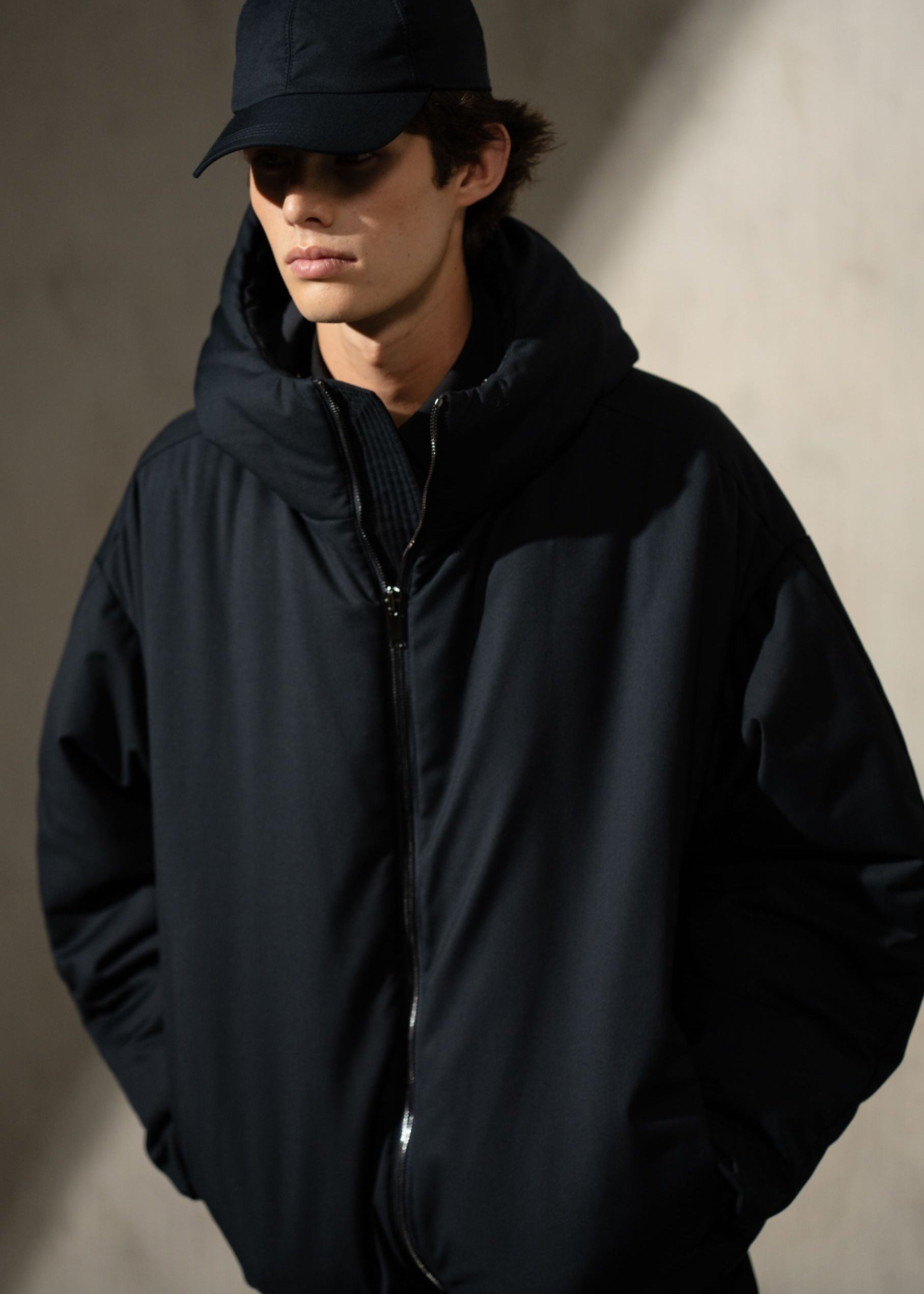 AUTER HOODED PUFFER - Midnight - XL
