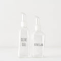 Geo Glass Oil & Vinegar Dispenser Set