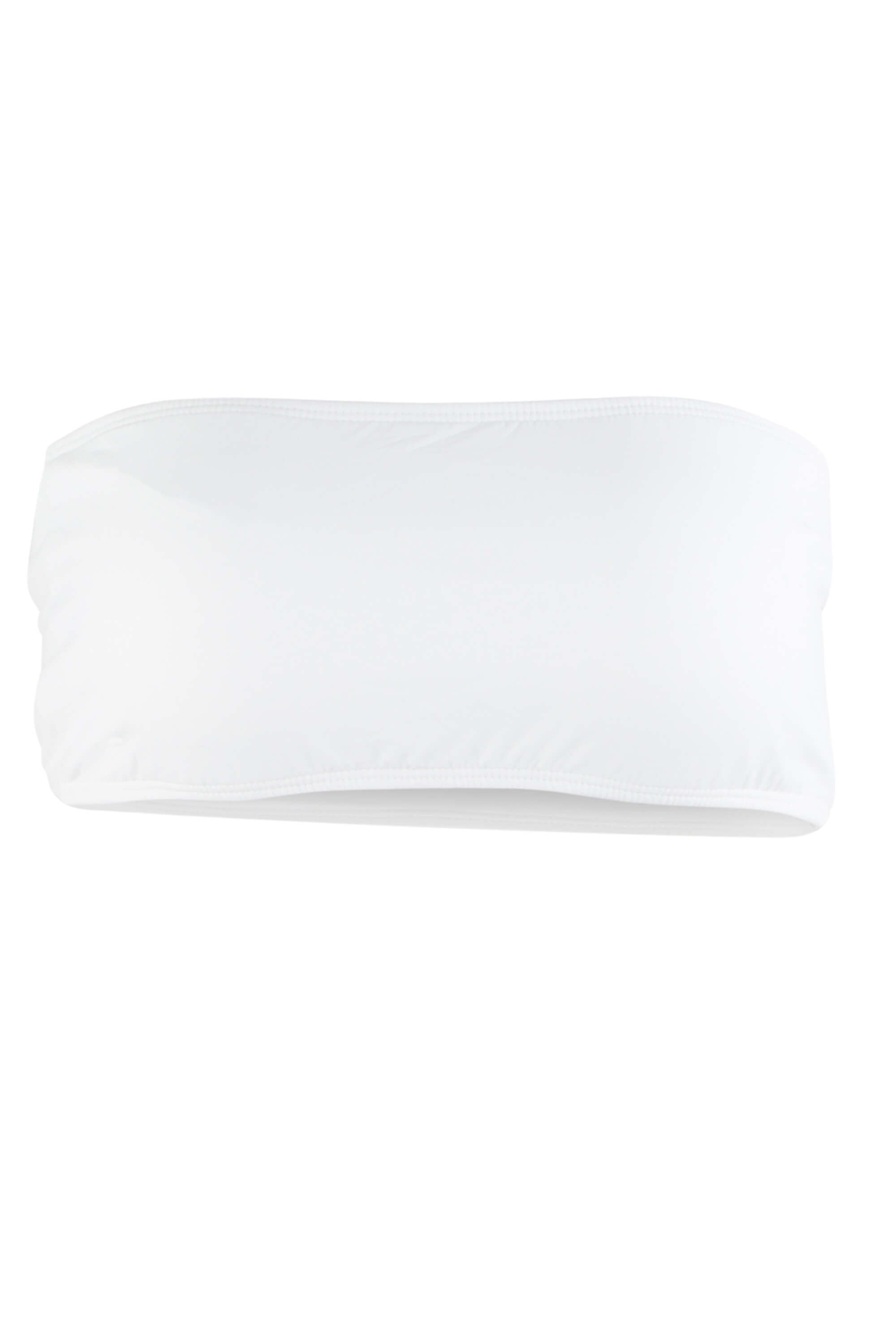 Giovanna Bandeau Bikini Top White - Small