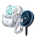 Cyber FlickLock Snap-and-Charge Bundle for AirPods 4 - Silver - Silver