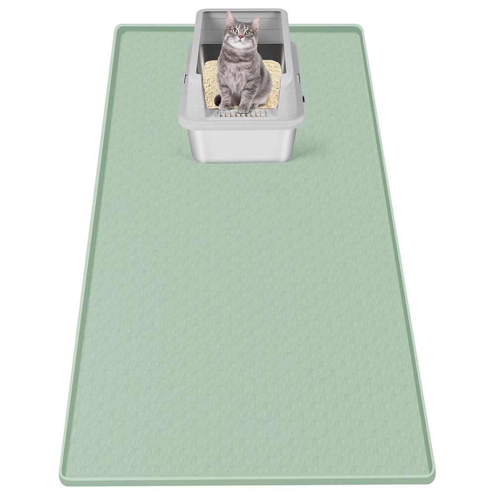 51" x 25.6" Green Diamond Silicone Mat Litter Trapping Mat - 51" x 25.6"