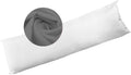 Bolster Pillow Hollowfibre Filled with Free Pillowcase - Double / Gray