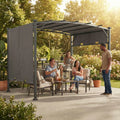 SUNJOY 3m x 2.7m Hot Tub Pergola with Retractable Roof