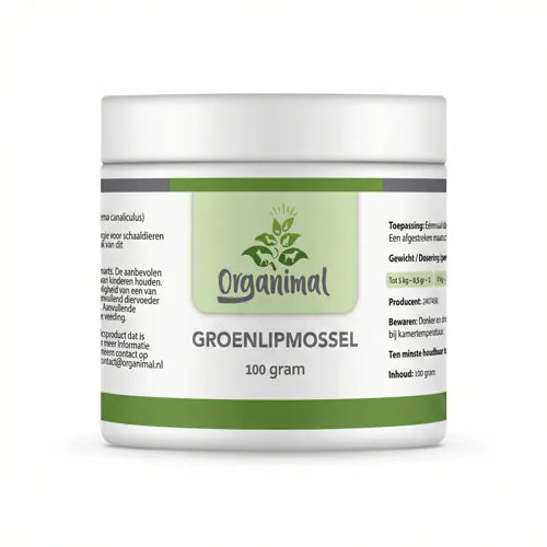 Organimal Groenlipmossel – Honden - hond vanaf 30kg  - 100gr