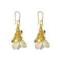 Handmade Baroque Pearl Earrings - Gold
