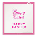 Happy Easter in 2 fonts Stencil