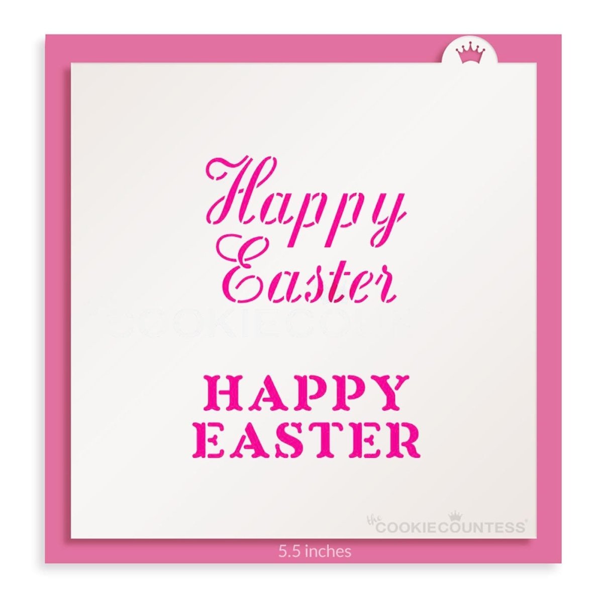 Happy Easter in 2 fonts Stencil