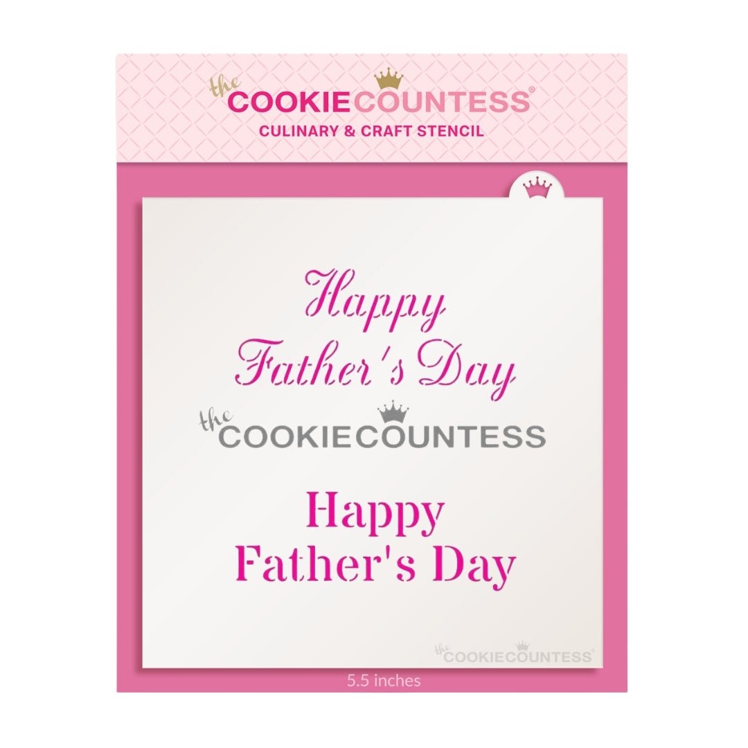 Happy Father's Day Stencil