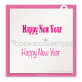 Happy New Year Stencil