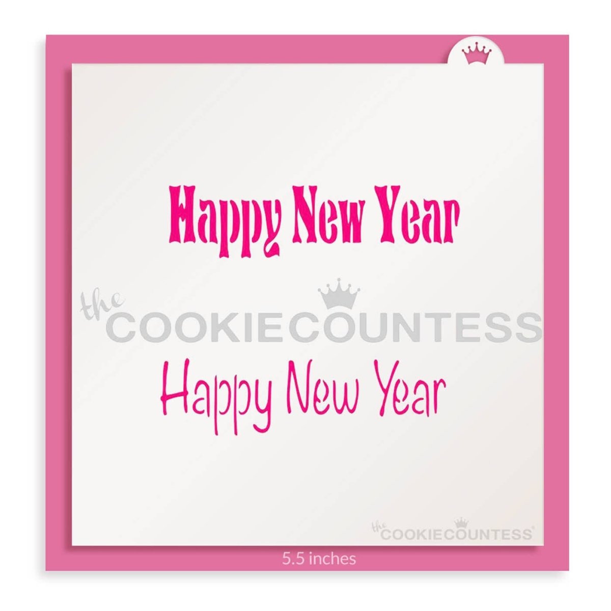 Happy New Year Stencil