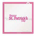 Happy St Patrick's Day Stencil