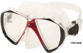 Hilco Adult Step Diopter Prescription Dive Mask - Red
