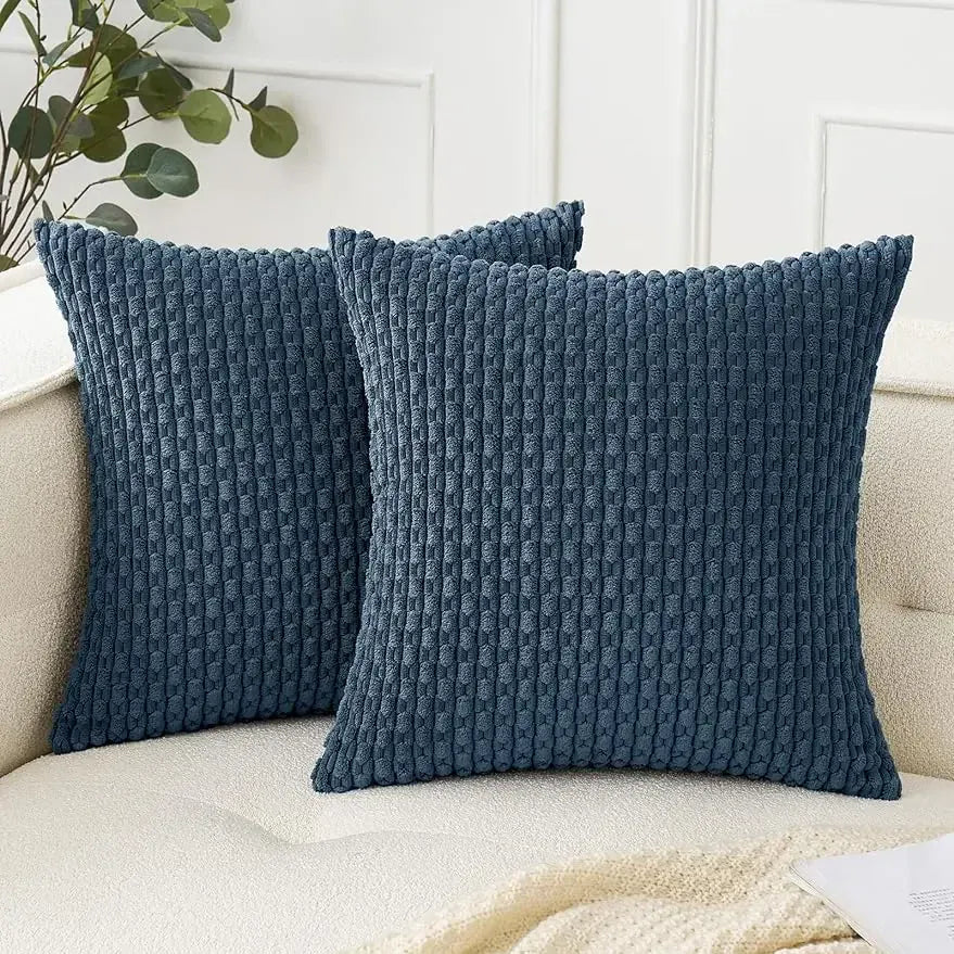 Housse de Coussin Décorative Bleu - Bleu / 40x40CM