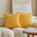 Housse de Coussin Décorative Jaune - Jaune / 40x40CM