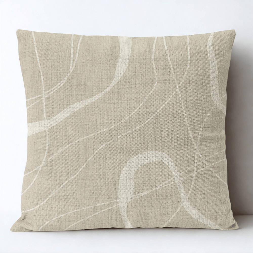 Housse de Coussin Décorative Motif à Ligne Epaisse Multiple - 13 / 35x35cm