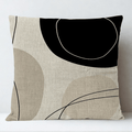 Housse de Coussin Décorative Motif Tache Multiple - 15 / 35x35cm