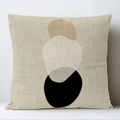 Housse de Coussin Décorative Motif Tache Triple Couleur - 18 / 35x35cm