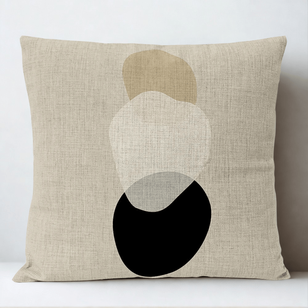 Housse de Coussin Décorative Motif Tache Triple Couleur - 18 / 35x35cm