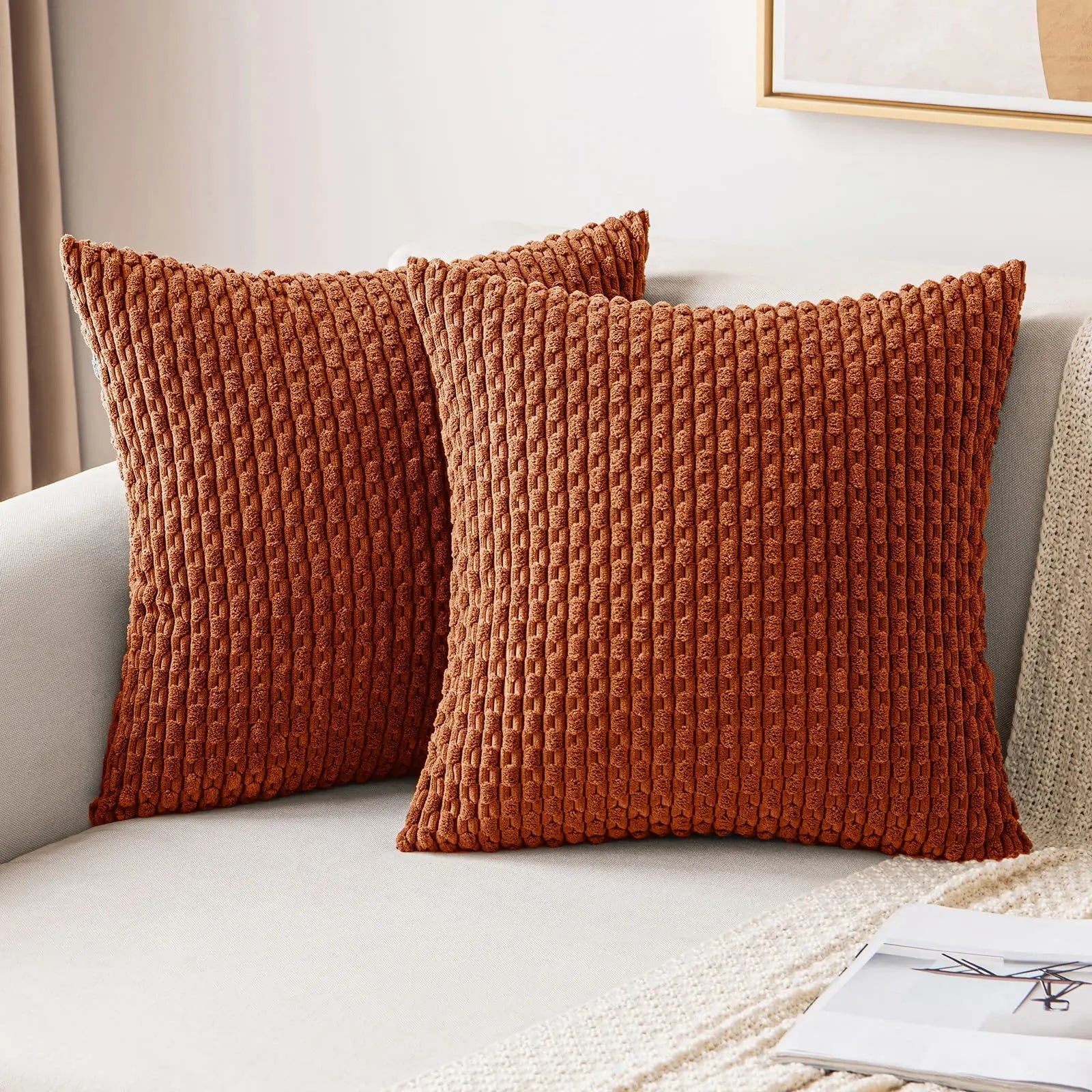 Housse de Coussin Décorative Orange - Orange / 40x40CM