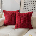 Housse de Coussin Décorative Rouge - Rouge / 40x40CM