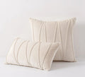 Housse de Coussin en Velours à Ligne Beige - Beige / 30x50cm 1pcs cover