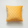 Housse de Coussin en Velours à Relief Jaune - Jaune / 30x50cm