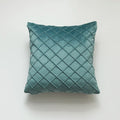 Housse de Coussin en Velours à Relief Turquoise - Turquoise / 30x50cm