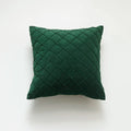 Housse de Coussin en Velours à Relief Vert Foncé - Vert / 30x50cm