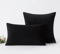 Housse de Coussin en Velours Noir - Noir / 30x50cm 1pcs cover