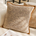 Housse de Coussin Luxe Léger avec Relief Marron - Couleur 21 / (45x45cm)