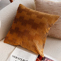 Housse de Coussin Luxe Léger en Relief Marron - Couleur 16 / (45x45cm)