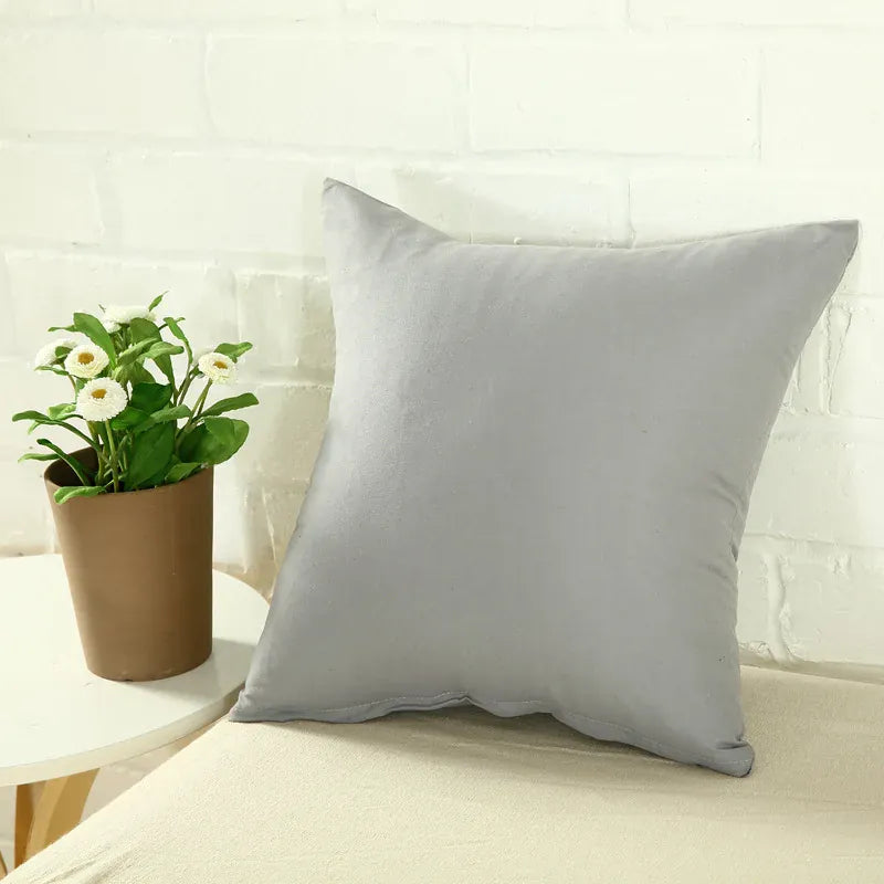 Housse de Coussin Minimaliste Gris - Gris / 40x40cm
