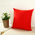 Housse de Coussin Minimaliste Rouge - Rouge / 40x40cm