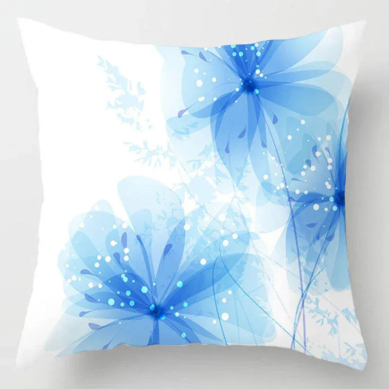 Housse de Coussin Motif Fleurs Vaporeuses - 20 / 40x40cm
