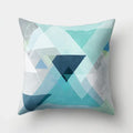 Housse de Coussin Motif Géometrique Bleu - 1 / 40x40cm