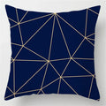 Housse de Coussin Motif Géométrique Linéaire Doré - 16 / 40x40cm