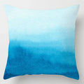 Housse de Coussin Motif Ombré / Dégradé Bleu - 22 / 40x40cm