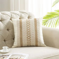 Housse de Coussin Texture Rayée Tissée avec Forme Sphérique - D / 450mm*450mm