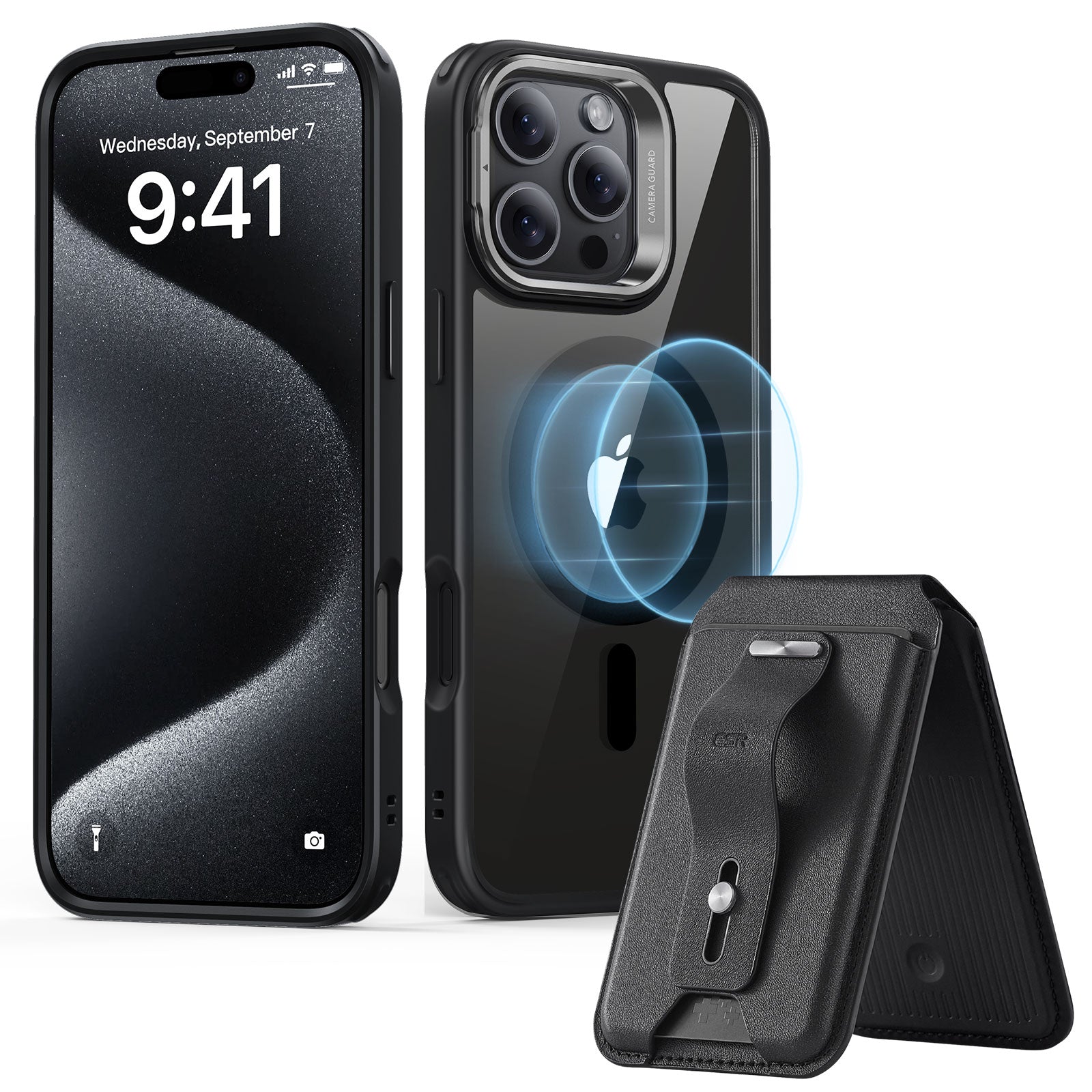 iPhone 16 Pro Everyday-Carry Bundle - Clear Black - Clear Black
