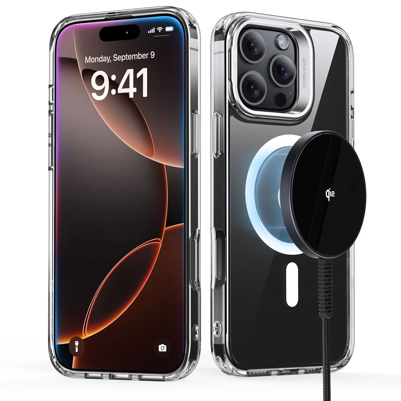 iPhone 16 Pro Wireless Charging Bundle - Clear - Clear