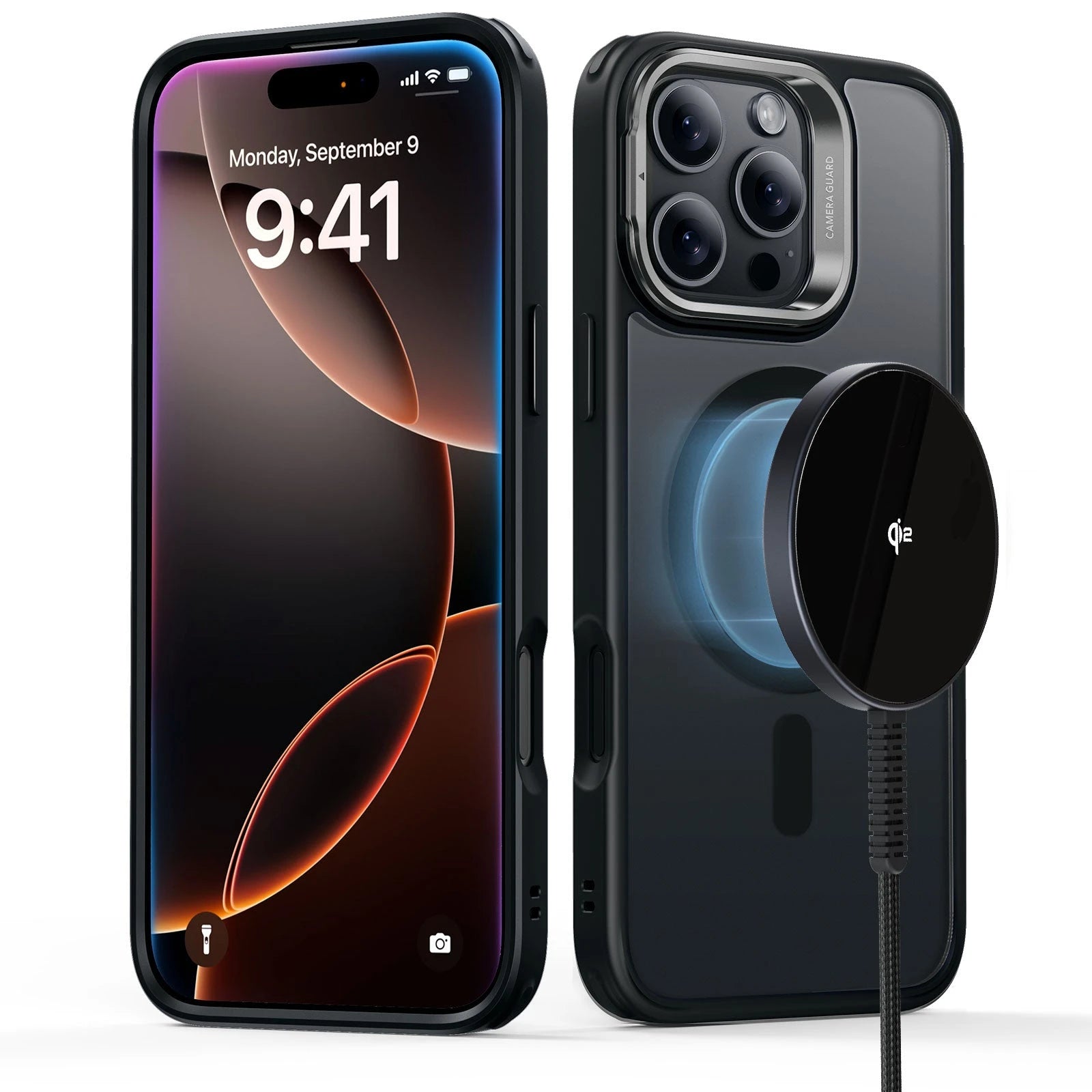 iPhone 16 Pro Wireless Charging Bundle - Frosted Black - Frosted Black
