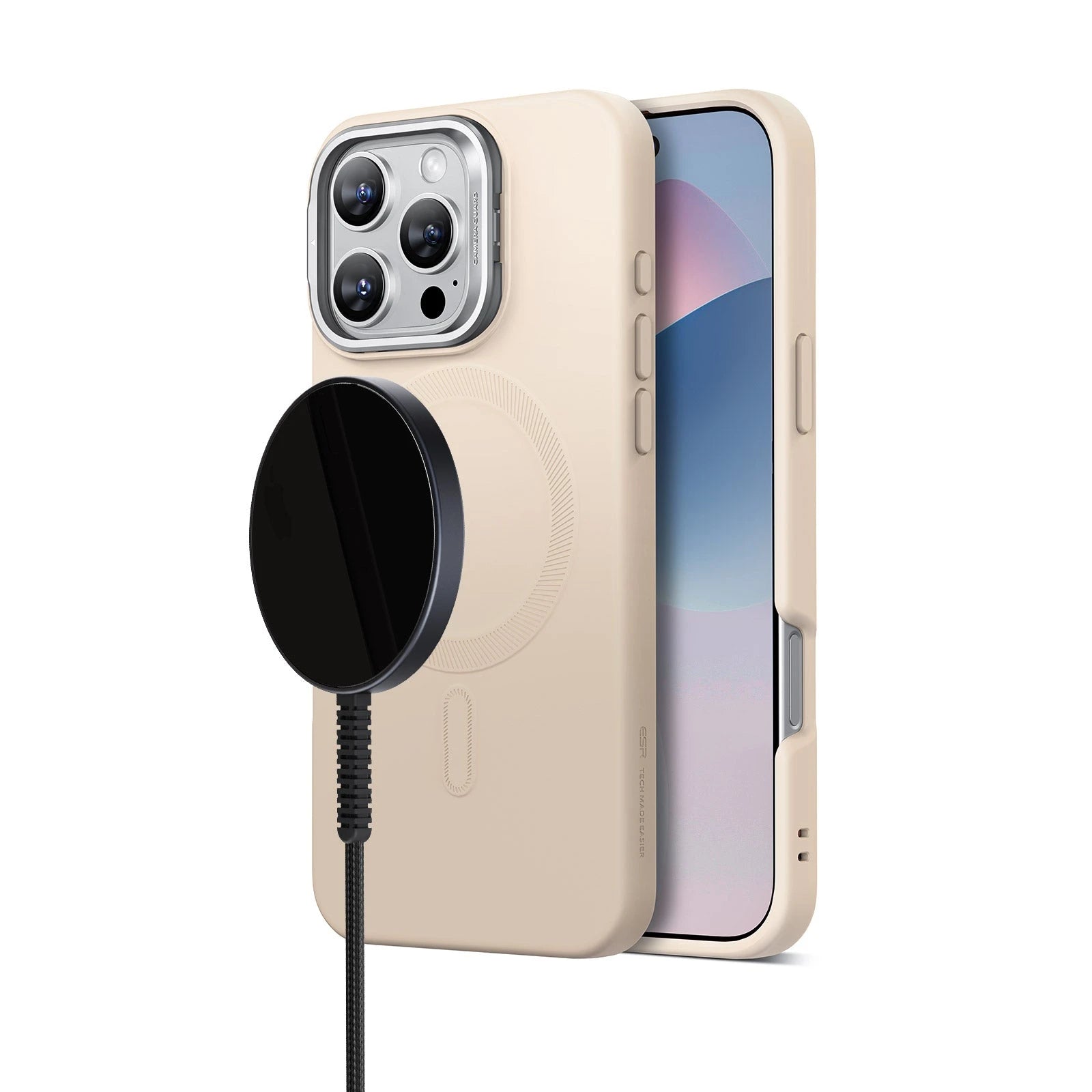 iPhone 16 Pro Wireless Charging Bundle - Light Tan - Light Tan