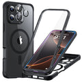iPhone 16 Pro Max Armor Tough Case (HaloLock) - Clear Black - Clear Black