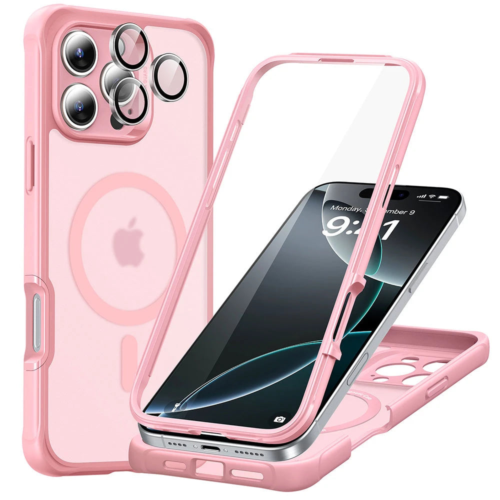 iPhone 16 Pro Max Armor Tough Case (HaloLock) - Frosted Pink - Frosted Pink
