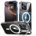 iPhone 16 Pro Max Classic Hybrid Case with Stash Stand (HaloLock) - Clear - Clear