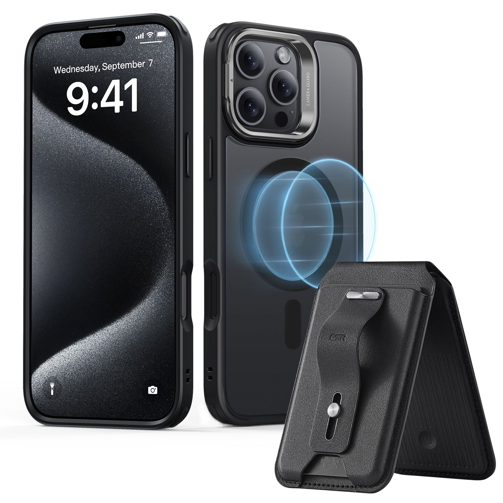 iPhone 16 Pro Max Everyday-Carry Bundle - Frosted Black - Frosted Black