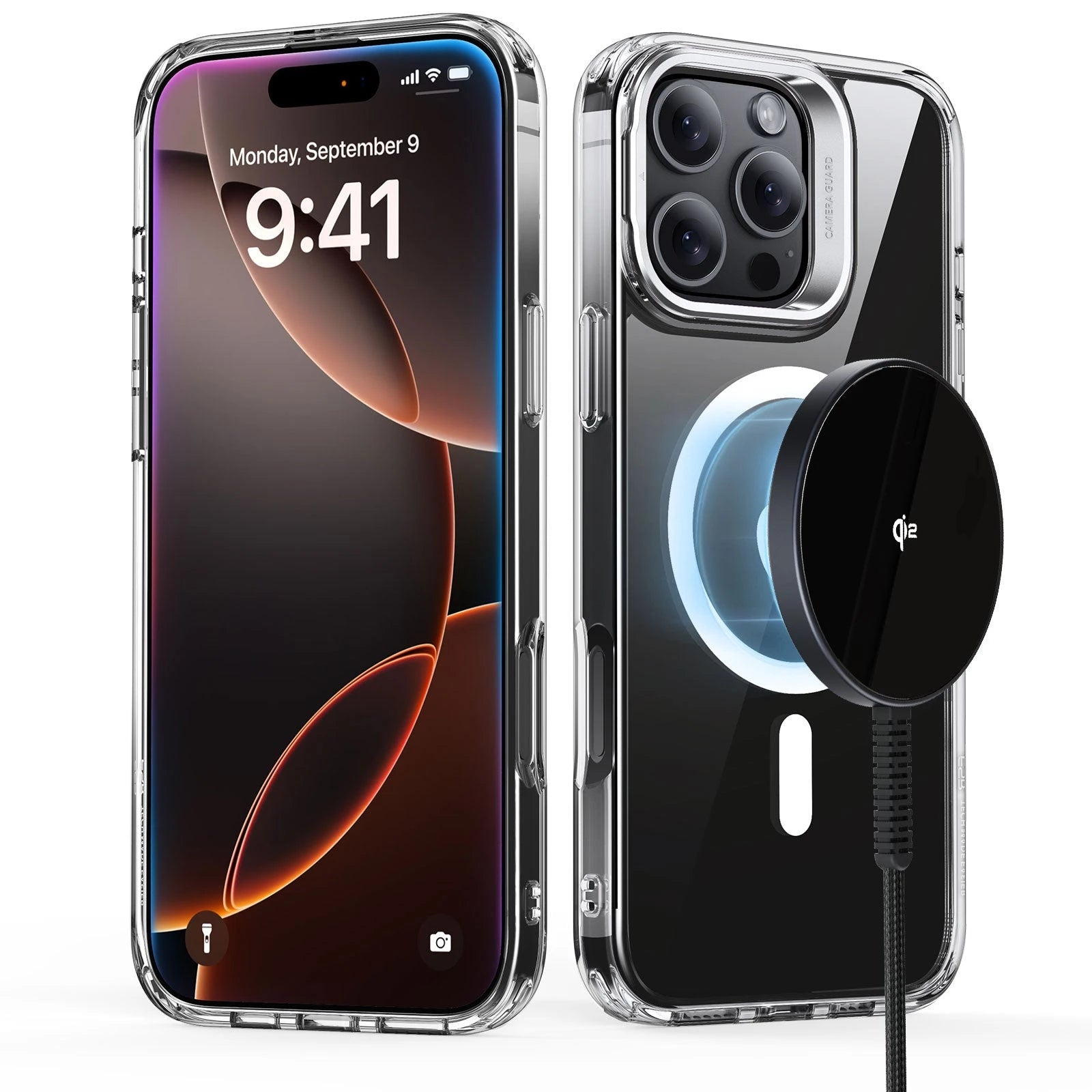 iPhone 16 Pro Max Wireless Charging Bundle - Clear - Clear